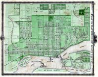 Davenport, Iowa 1875 State Atlas